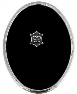 MOLDURA PRATA OVAL