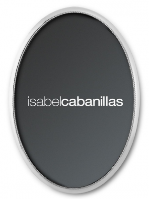 MOLDURA PRATA OVAL PICOTADA