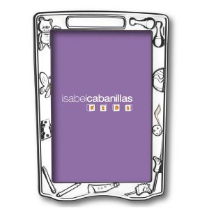 MOLDURA PRATA RECTANGULAR CRIANÇA CLASSIC