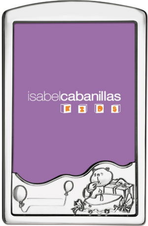 MOLDURA PRATA RECTANGULAR CRIANÇA ANIVERSÁRIO