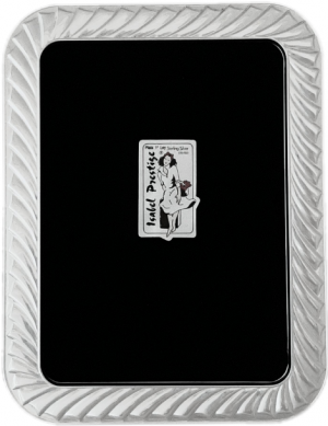 MOLDURA PRATA RECTANGULAR LEQUE