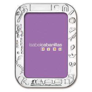 MOLDURA PRATA RECTANGULAR CRIANÇA
