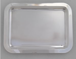 SALVA PRATA RECTANGULAR LISA