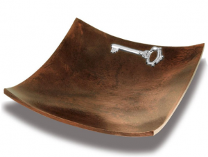 TABULEIRO MADEIRA C/APLICAÇÃO PRATA