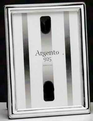 MOLDURA PRATA RECTANGULAR LISA