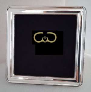 MOLDURA PRATA QUADRADA LISA