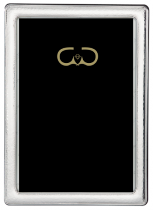 MOLDURA PRATA RECTANGULAR MARTELADA