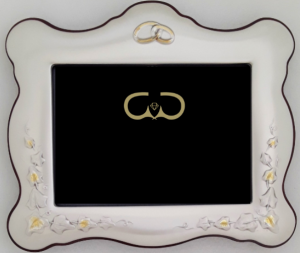 MOLDURA PRATA RECTANGULAR CASAMENTO