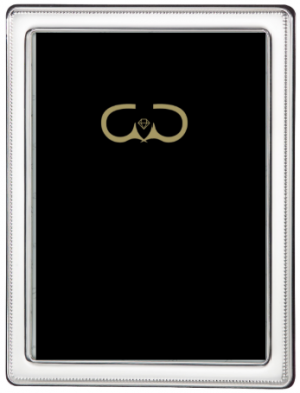 MOLDURA PRATA RECTANGULAR PICOTADA