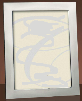 MOLDURA PRATA RECTANGULAR LISA