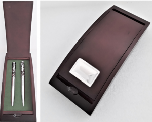 PRATA ESTOJO MADEIRA 2PEÇAS