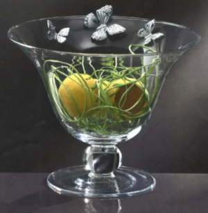 PRATA PEÇA DECORATIVA CRISTAL