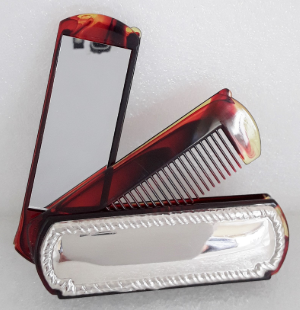 PRATA ESPELHO-PENTE BOLSO